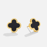 Golden Clover Stud Earrings