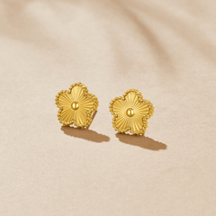 Golden Clover Earrings