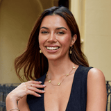 Golden Clover Hoop Earrings