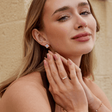 Golden Clover Stud Earrings